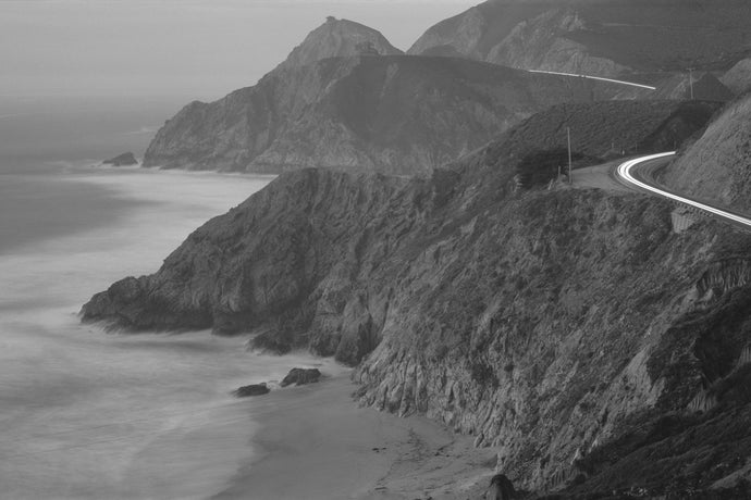 Dusk Highway 1 Pacific Coast CA USA