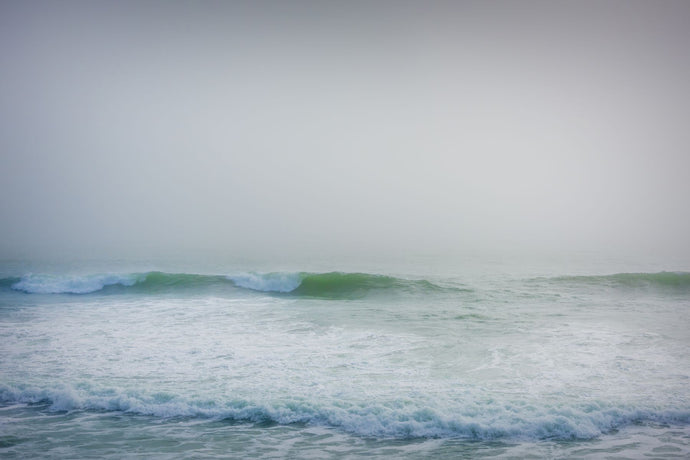 Waves crashing in the sea, California, USA