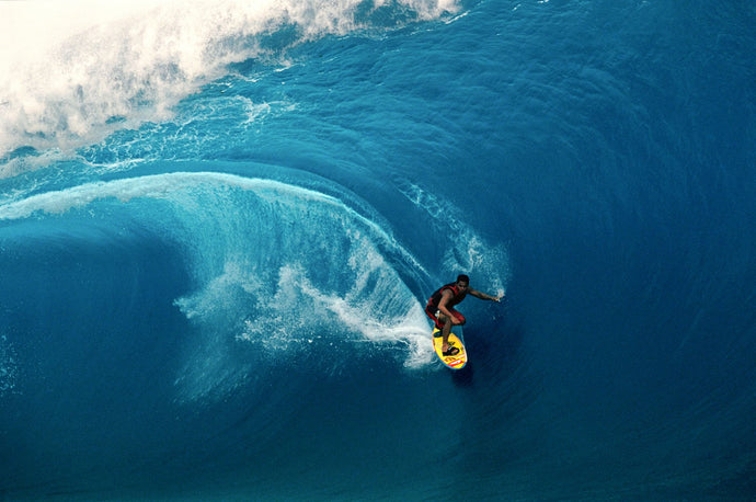 Man surfing in the sea