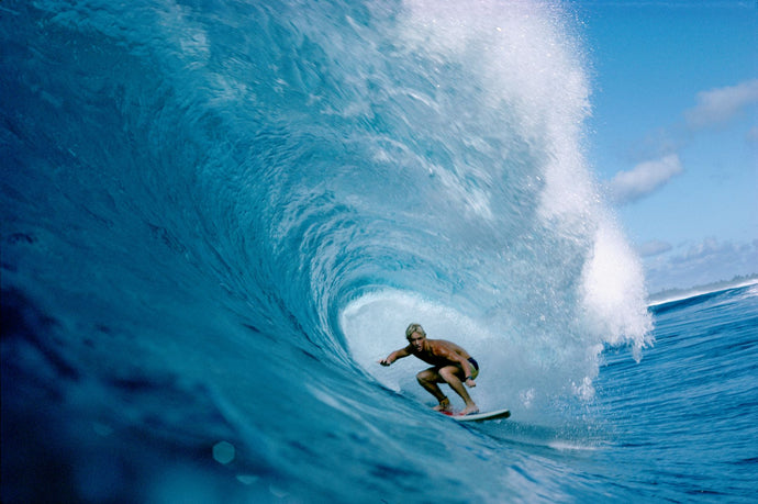 Man surfing in the sea