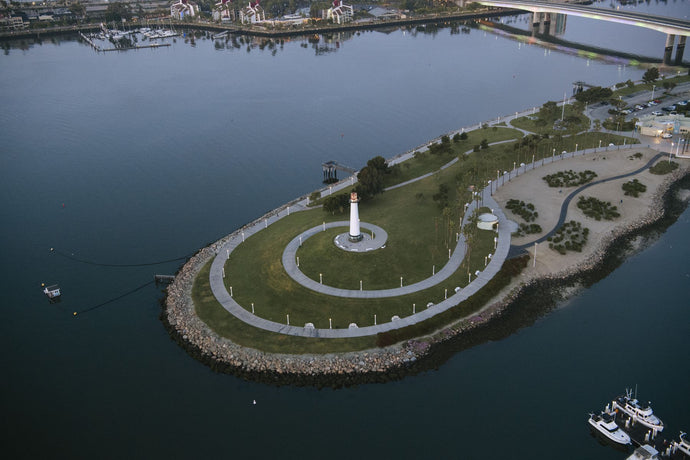 Lighthouse on the coast, Long Beach, City Of Los Angeles, Los Angeles County, California, USA