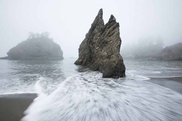 Rock formations on the coast, Cannon Beach, , Pacific Northwest, Oregon, USA