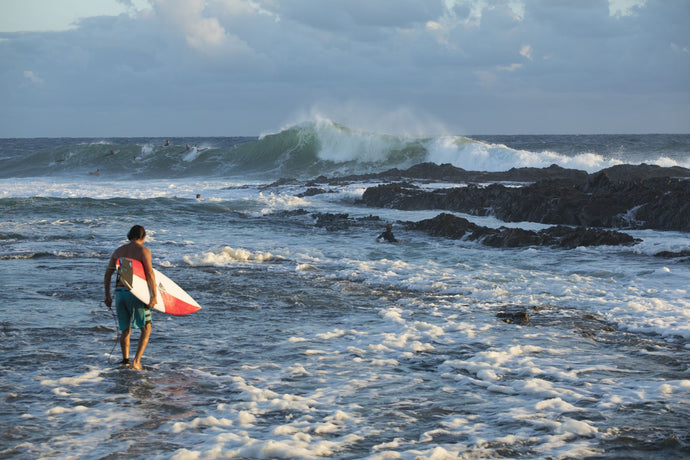 Surfers in the Pacific Ocean, California, USA