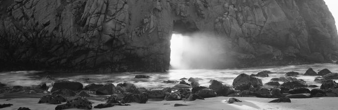 Rock formation on the beach, Pfeiffer Beach, Big Sur, California, USA