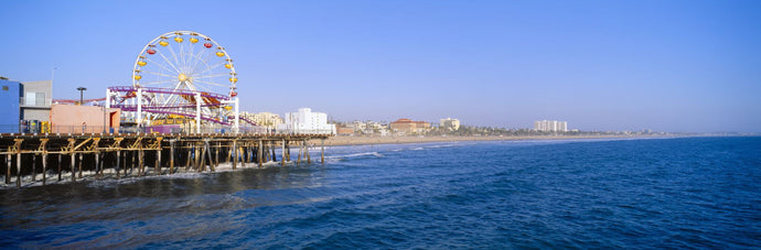 Santa Monica Pier with Ferris wheel, Santa Monica, California