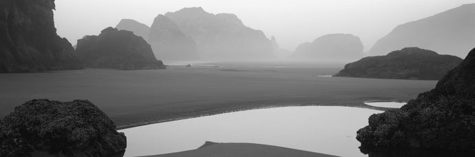 Panoramic view of the ocean, Pacific Ocean, Bandon State Natural Area, Bandon, Oregon, USA