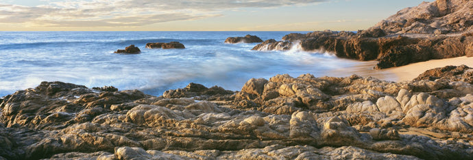 High angle view of coastline, Cerritos Beach, Todos Santos, Baja California Sur, Mexico