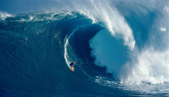 Man surfing in the sea