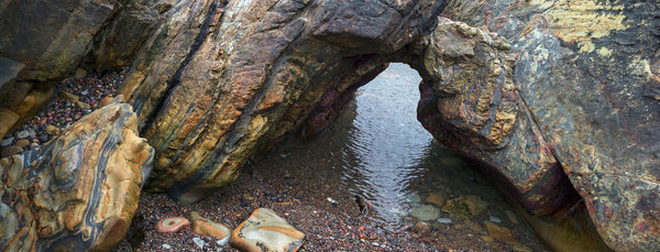 Rock formations on the coast, Point Lobos State Reserve, Monterey County, California, USA