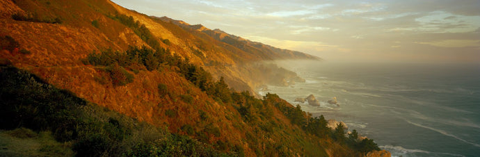 Coastline at dusk, Big Sur, California, USA