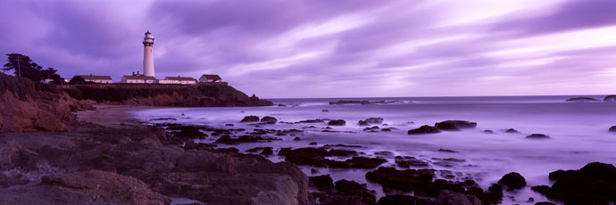 Lighthouse on the coast, Pigeon Point Lighthouse, California, USA