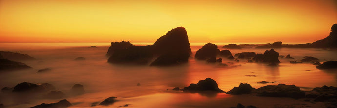 Rock formations on the coast, Laguna Beach, Orange County, California, USA