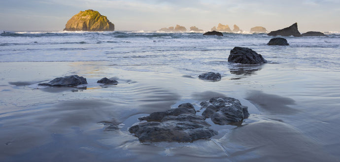 Rock formations in ocean, Bandon, Oregon, USA