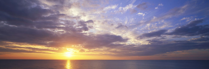 Sunset, Water, Ocean, Caribbean Island, Grand Cayman Island