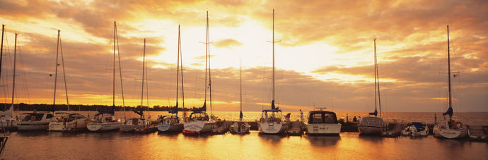 USA, Wisconsin, Door County, Egg Harbor, sunset